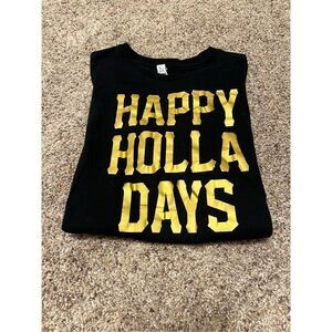 Bella Canvas "Happy Holidays" Black Tee